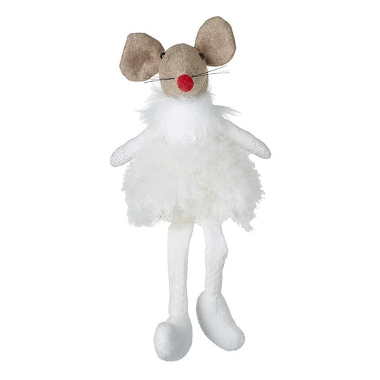 Fluffy Sitting Fabric Mouse