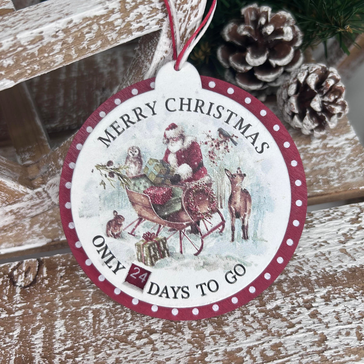 Merry Christmas Nostalgia Countdown Hanger