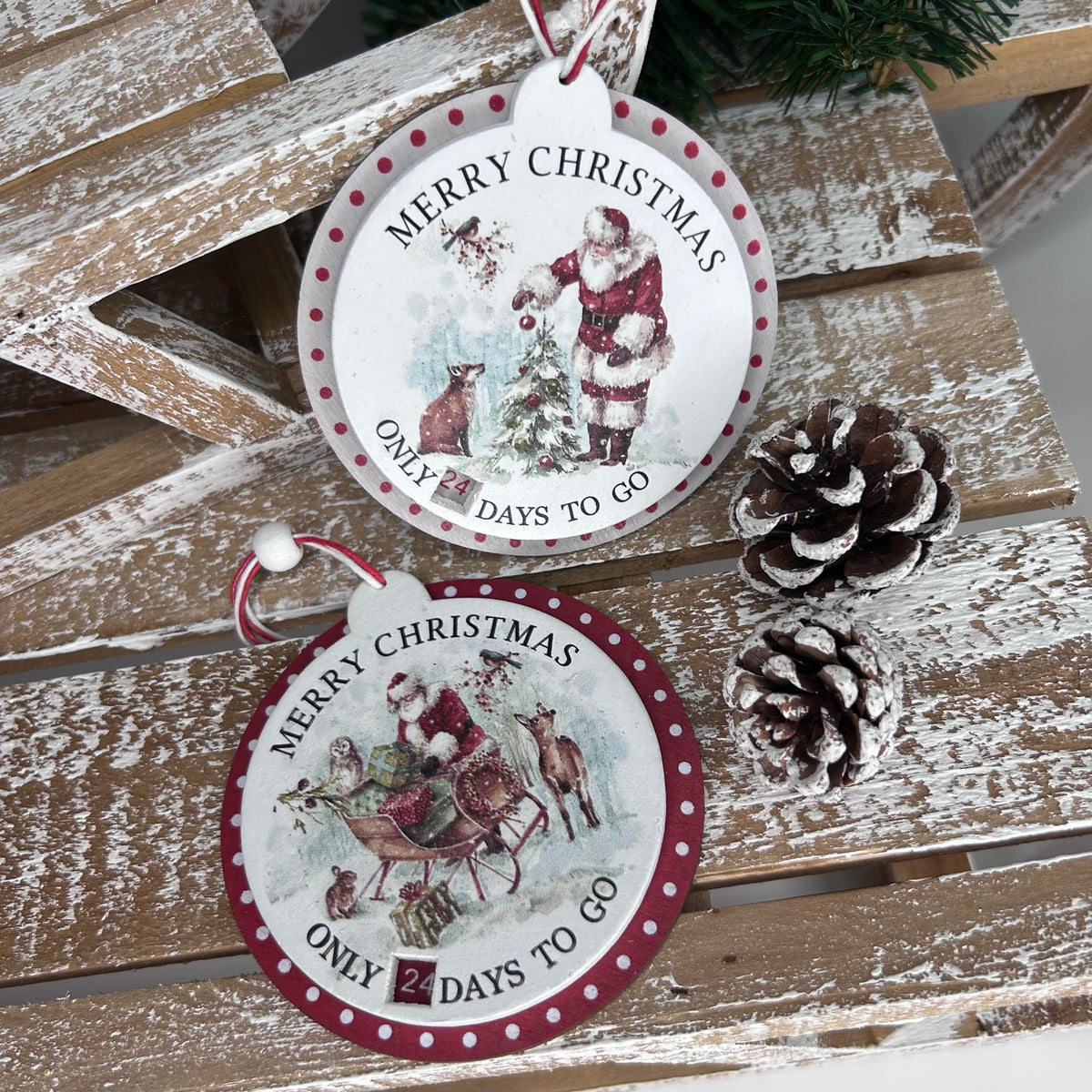 Merry Christmas Nostalgia Countdown Hanger