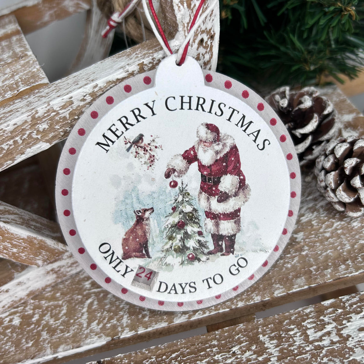 Merry Christmas Nostalgia Countdown Hanger