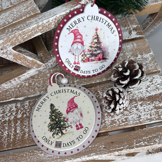 Merry Christmas Gonk Countdown Hanger