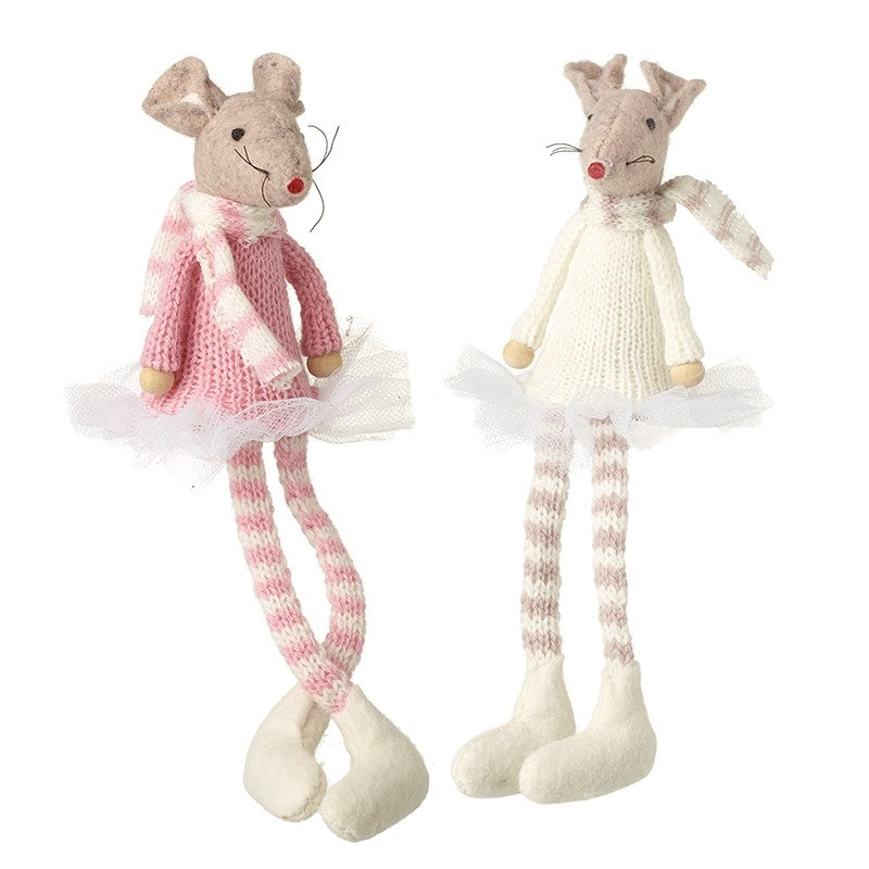 Long Leg Mouse In Knitted Jumper