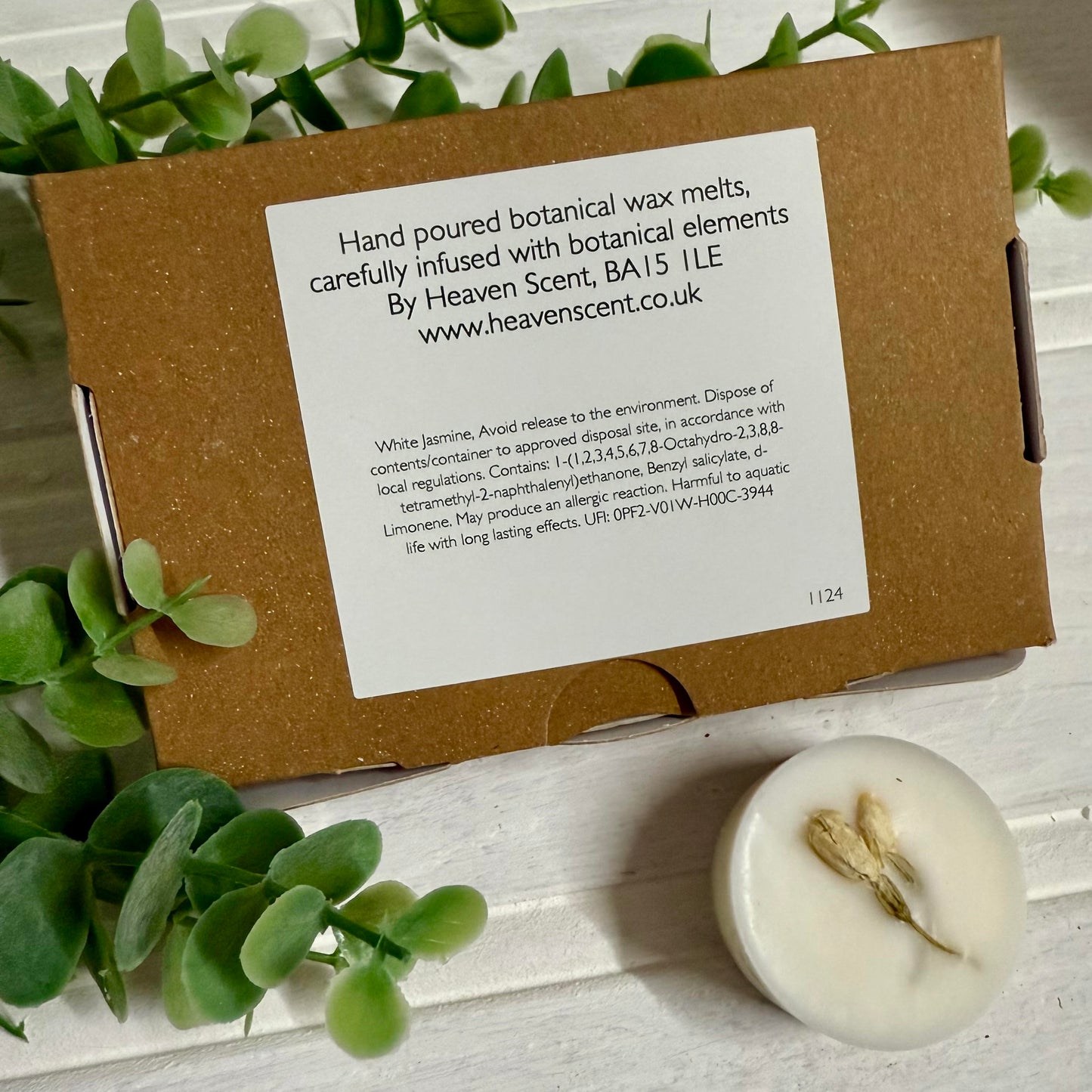 White Jasmine Botanical Wax Melts - Box of 6