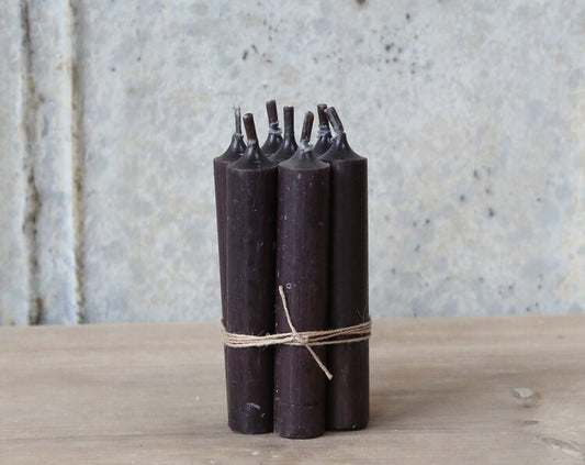 Black Short Dinner Candles