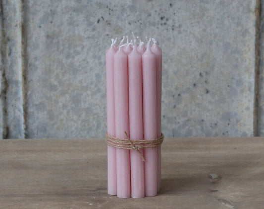 Powder Pink Taper Candles