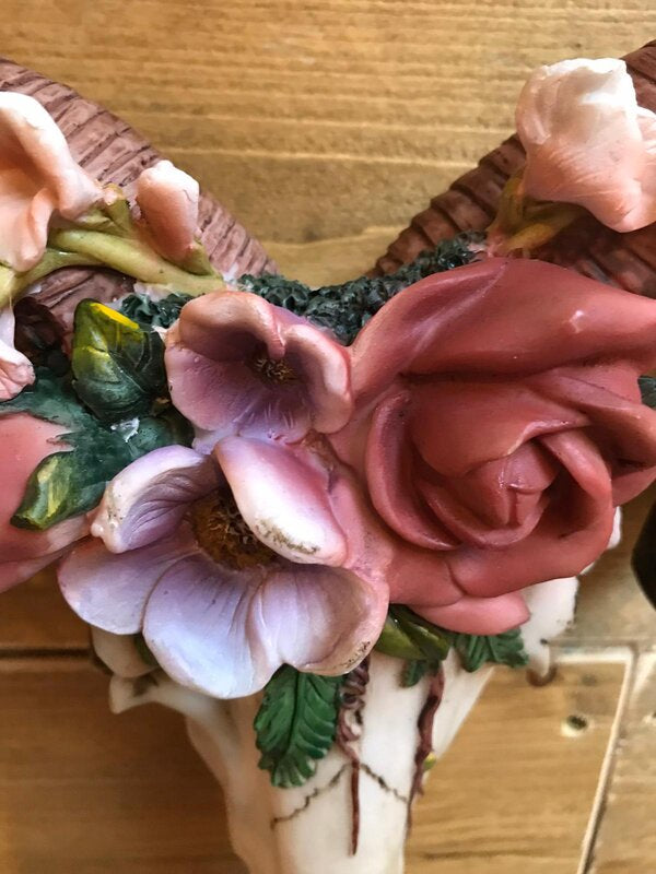 Floral Skull Wall Decoration