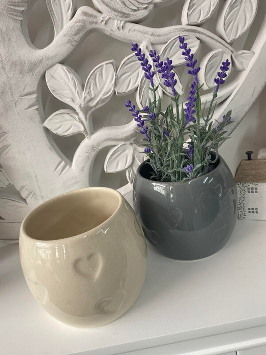 Ceramic Heart Debos Flowerpot