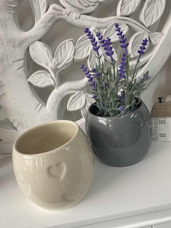 Ceramic Heart Debos Flowerpot