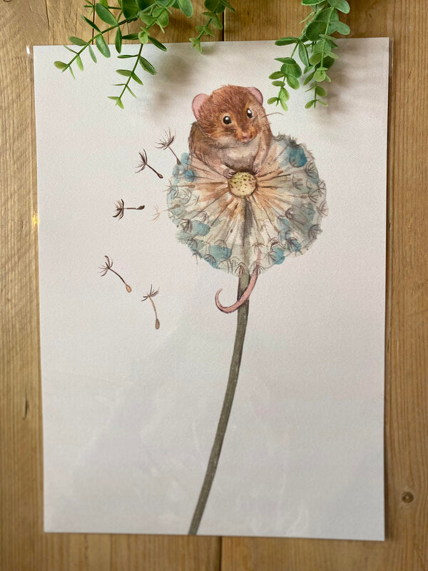 Country Mouse A3 Wall Print