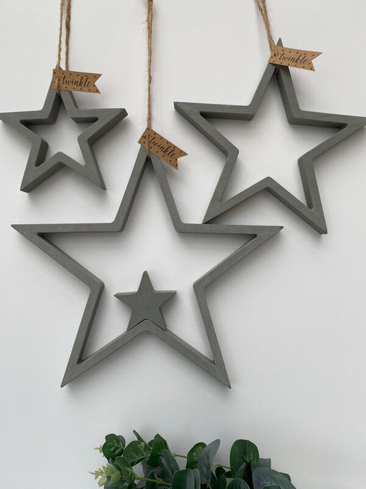 East of India Set of Stars Grey