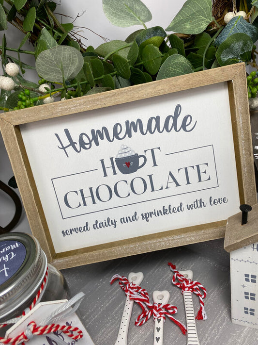 Homemade Hot Chocolate Wooden Plaque