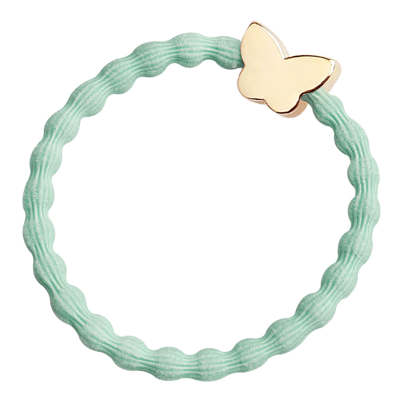 Mint Bangle Band with Gold Butterfly