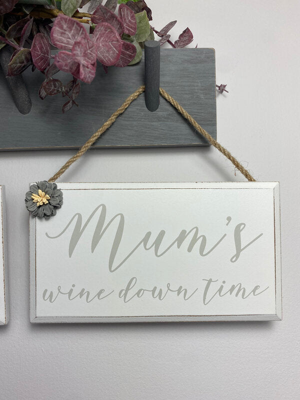 Mum 3d Floral Drinks Plaque