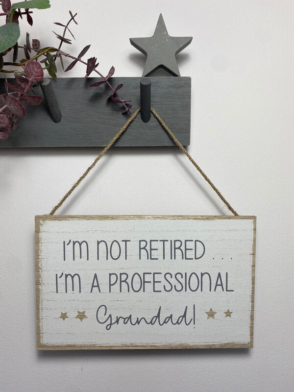 Professional Grandad Hanging Plaque