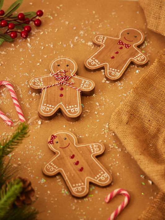 Set of 2 Gingerbread Coasters