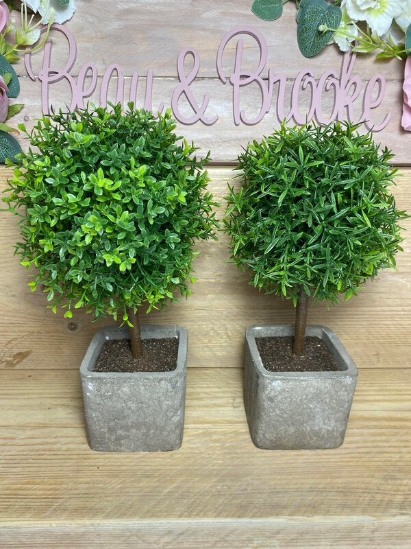 Set of 2 Topiary Trees