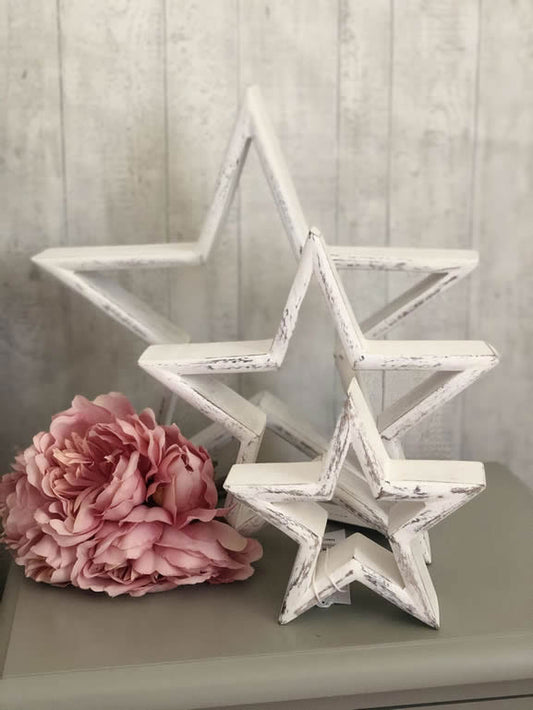 Set-of-3-Mantel-Stars-White-11SS53-5