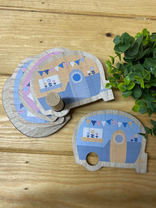 Set of 4 Caravan Coasters