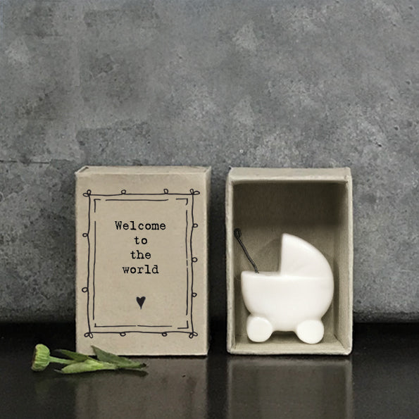 Welcome To The World Matchbox Keepsake