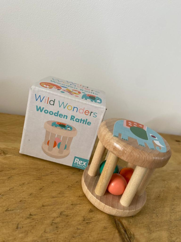 Wild Wonders Wooden Rattle