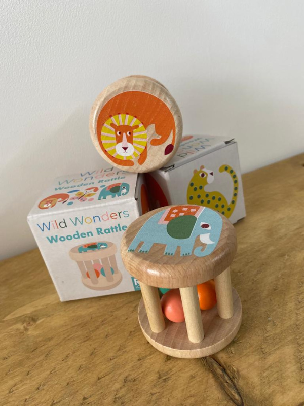 Wild Wonders Wooden Rattle