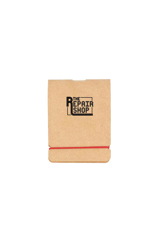 Repair Shop Recycled Leather Notepad